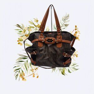 Michael Kors Gansevoort Purse Monogram Tote Shoulder Bag w/ crossbody option